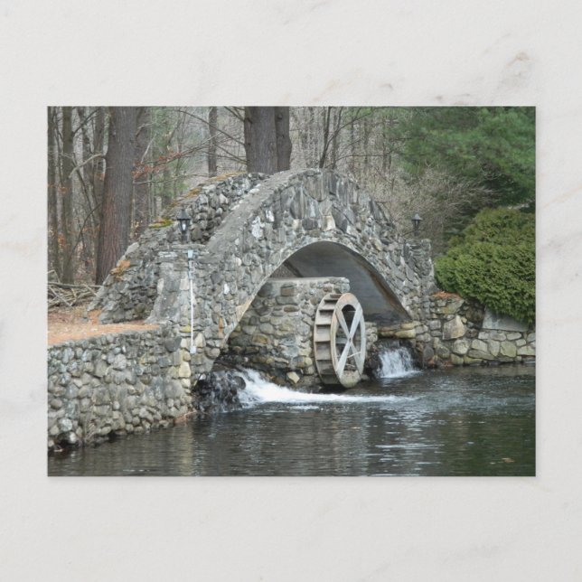 New England Stone Bridge Postcard (Front)