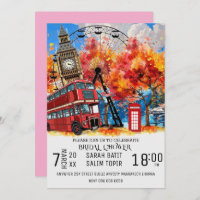 New England Watercolor Invitation TEMPLATE, East C