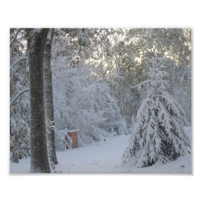 New England Winter Morning Photo Print (Front)