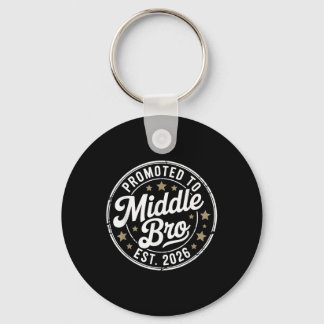 New Family Member - Promoted To Middle Brother Est Key Ring