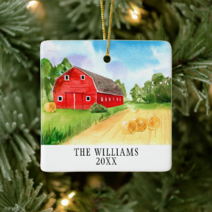 New Farm Family Christmas Ornament
