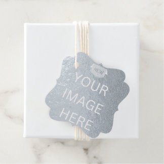 NEW! Favour Tag - Real Foil -Set of 12 Fancy Squar