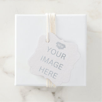 NEW! Favour Tag - Real Foil -Set of 12 Fancy Squar