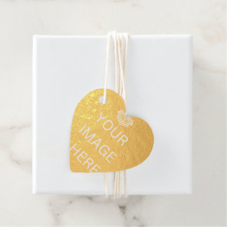NEW! Favour Tag - Real Foil - Set of 12 - Heart