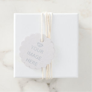 NEW! Favour Tag - Real Foil - Set of 12 - Scallop