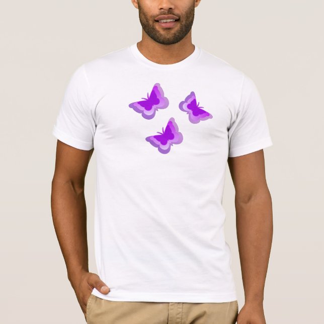NEW! Fibromyalgia Butterflies T-Shirt (Front)
