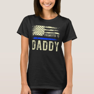 New First Time Dad To Be Daddy Police Law Enforcem T-Shirt