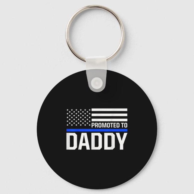 New First Time Dad To Be Lice Law Enforcement Dadd Key Ring (Front)