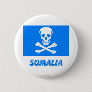 New Flag of Somalia (This is a joke!) 6 Cm Round Badge