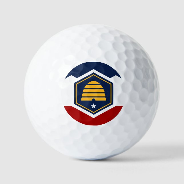 New flag of Utah State  Golf Balls (Front)