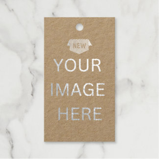 NEW! Foil Gift Tags Silver - Rectangle - 10 Pack