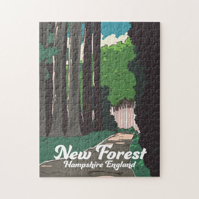 New forest Hampshire England Jigsaw Puzzle (Vertical)