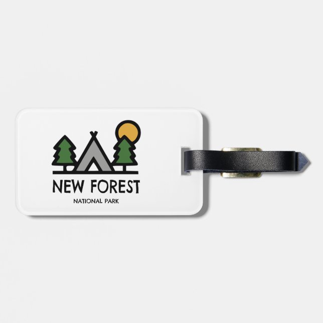 New Forest National Park Luggage Tag (Back Horizontal)