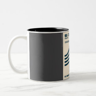 New Forest National Park Retro Travel Art  Two-Tone Coffee Mug