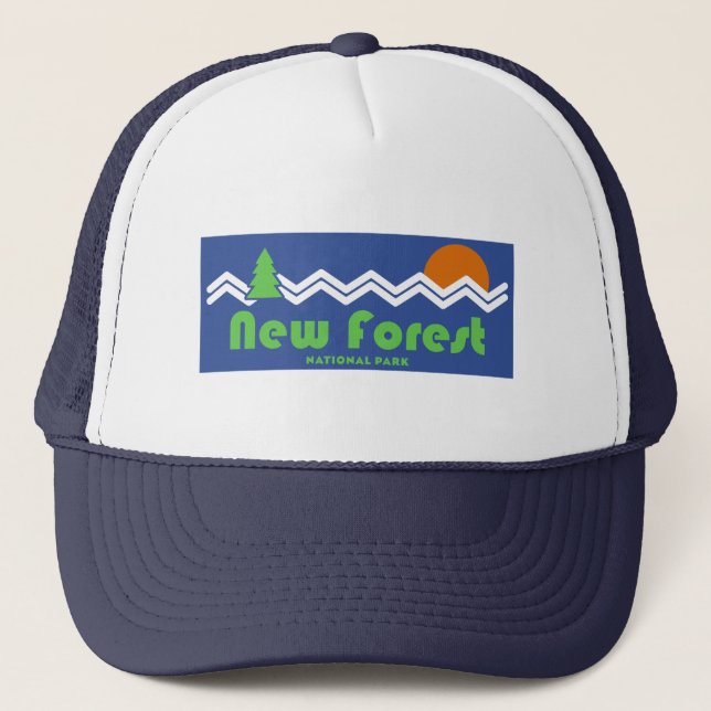 New Forest National Park Retro Trucker Hat (Front)