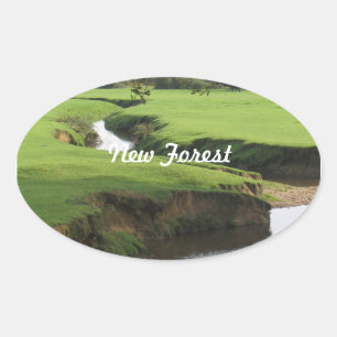 New Forest Oval Sticker