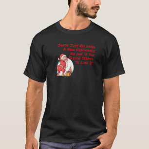 New Fragrance Flatulence Santa Christmas Apparel T-Shirt