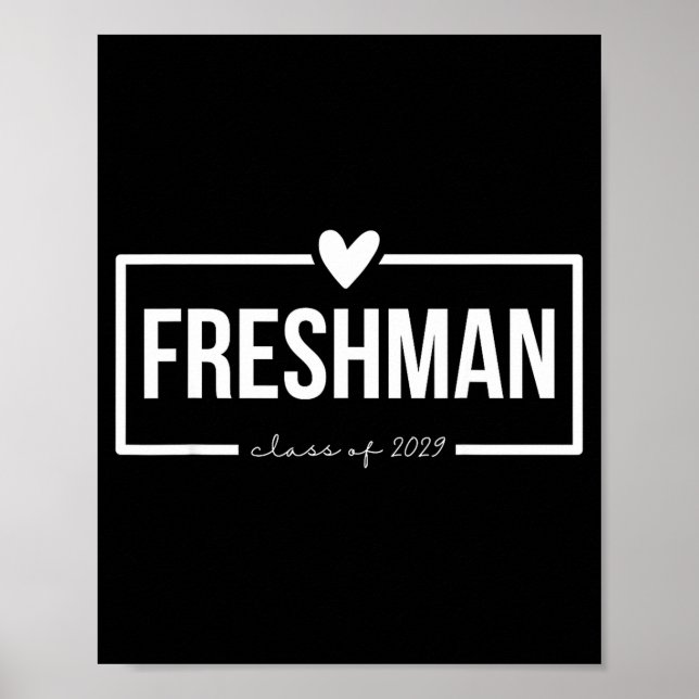 New freshmen class of 2029 future high school back poster (Front)