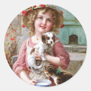 New Friends - Emile Vernon Classic Round Sticker