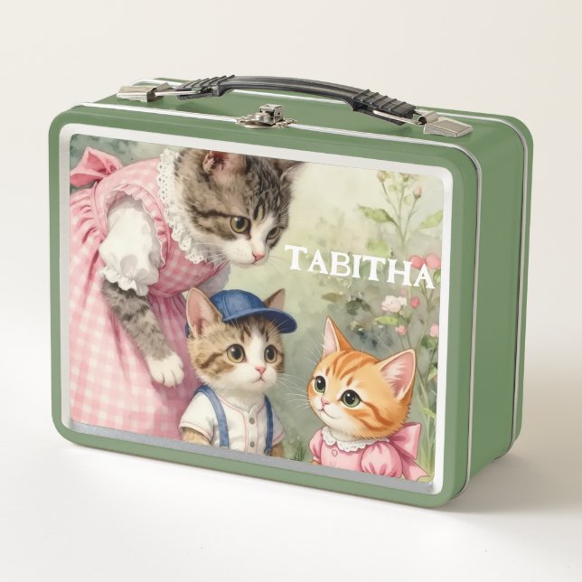 New friends (Kittens) Metal Lunch Box (Front)