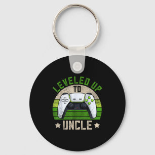 New Gamer Uncle Apparel, Funny Pregnancy Announcem Key Ring