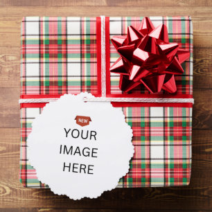 NEW! Gift Tag Ornament - Scalloped - Matte Paper