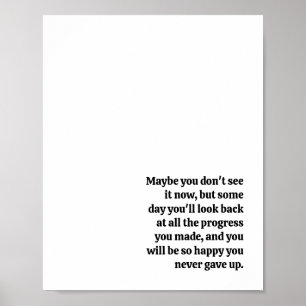New Give Up Inspirational Quote Poster