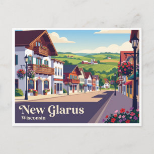 New Glarus Wisconsin Postcard