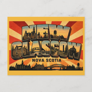 New Glasgow Nova Scotia Industrial Town Postcard