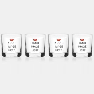 NEW! Glass - On the Rocks - 12 oz - Set of 4