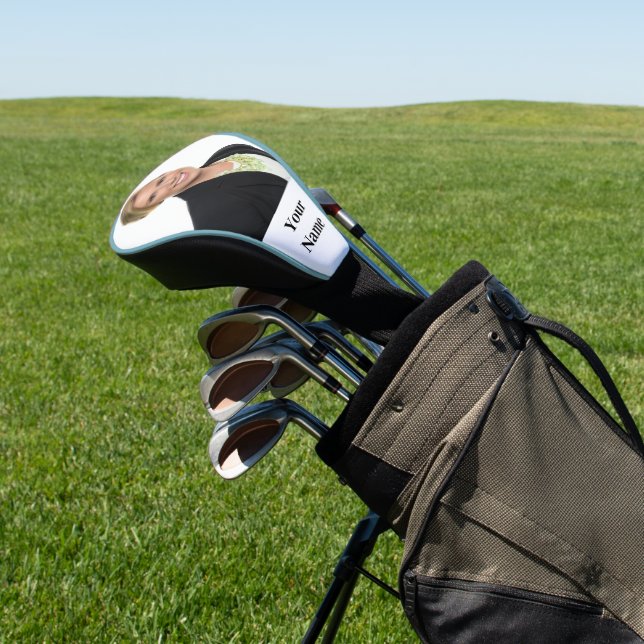 NEW! Golf Head Cover - Custom - Light Blue Trim (In Situ)