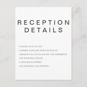 New Goth Minimalist Enclosure Card