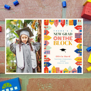 New Grad On The Block Kids Graduation Announcement