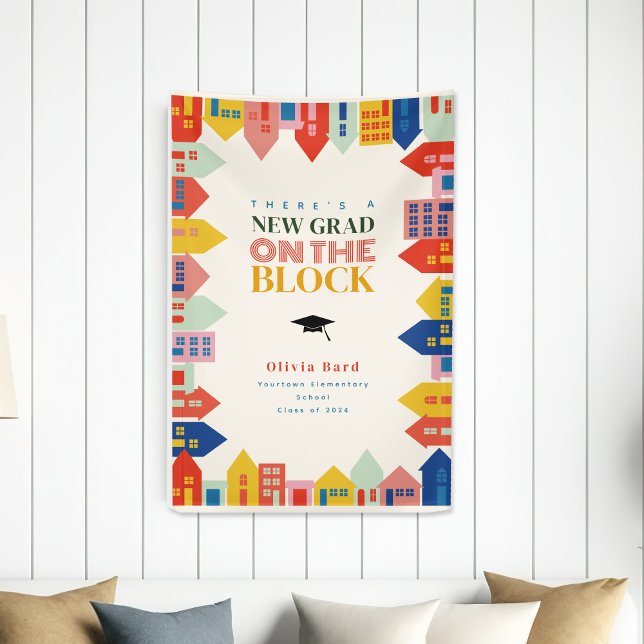 New Grad On The Block Kids Graduation Announcement Banner (Creator Uploaded)