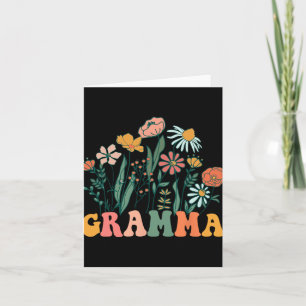 New Gramma Wildflower First Birthday &amp; Baby Sh Card