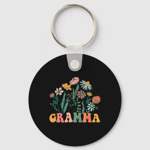 New Gramma Wildflower First Birthday & Baby Sh Key Ring