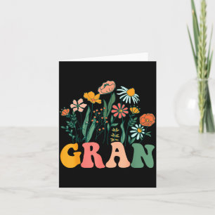 New Gran Wildflower First Birthday & Baby Show Card