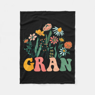 New Gran Wildflower First Birthday &amp; Baby Show Fleece Blanket