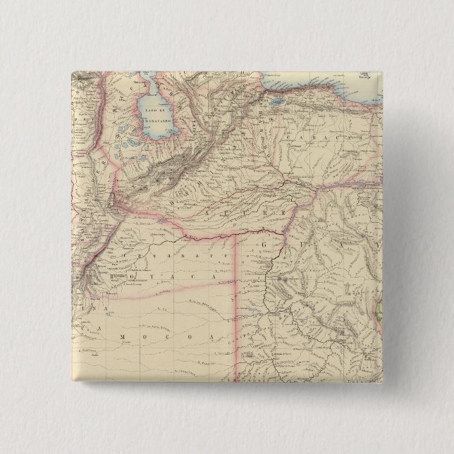 New Granada and Venezuela 15 Cm Square Badge (Front)