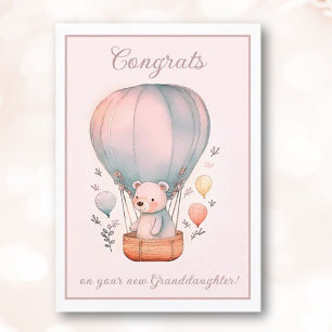 New Granddaughter Congrats greeting card