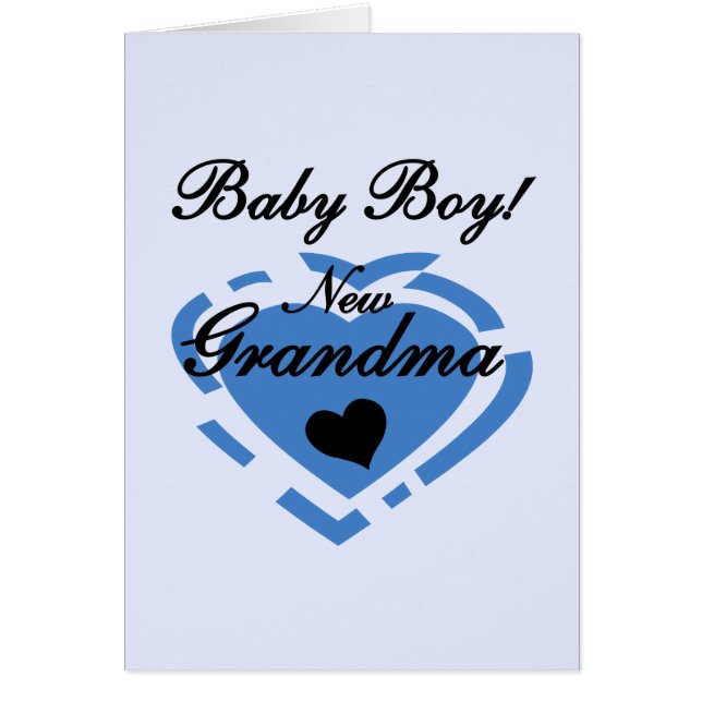 New Grandma Baby Boy Tshirts and Gifts (Front)