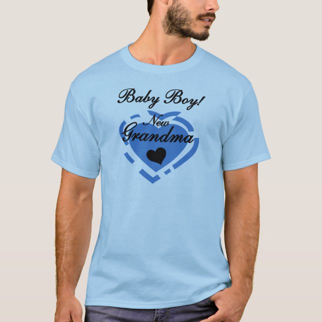 New Grandma Baby Boy Tshirts and Gifts (Front)