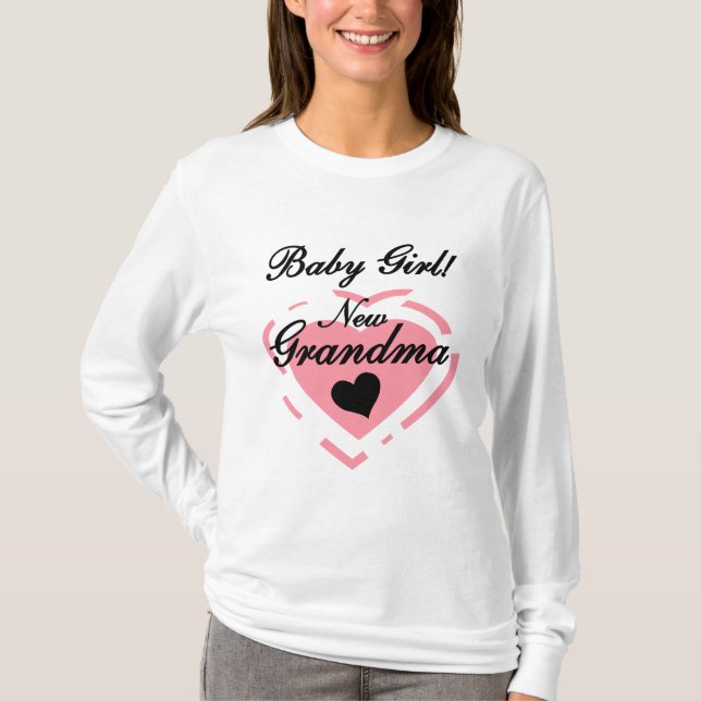 New Grandma Baby Girl Tshirts and Gifts (Front)