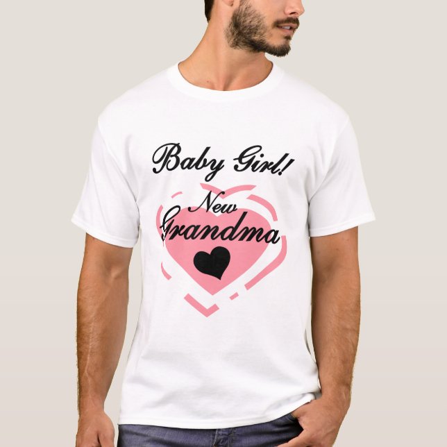 New Grandma Baby Girl Tshirts and Gifts (Front)