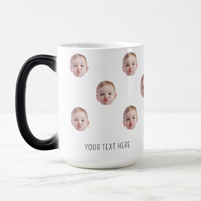 New Grandma Gift Grandpa Gift Funny Dad Pet Mummy  Magic Mug (Left)