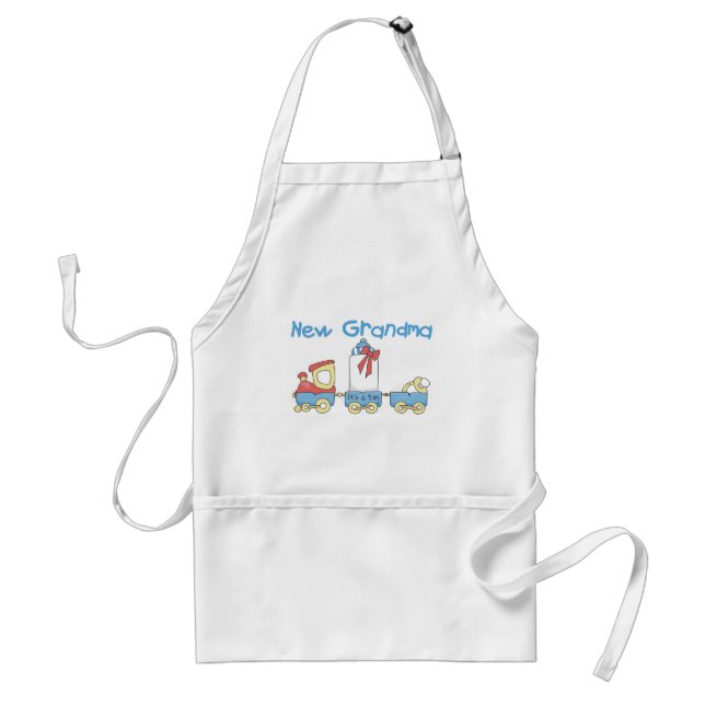 New Grandma of Boy-Train Tshirts and Gifts Standard Apron (Front)