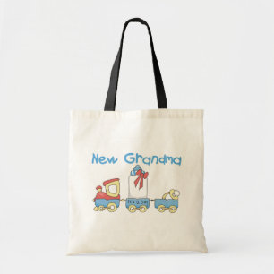 New Grandma of Boy-Train Tshirts and Gifts Tote Bag