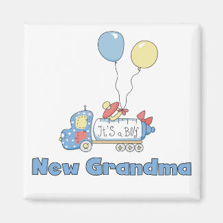 New Grandma of Boy Truck Tshirts and Gifts Magnet