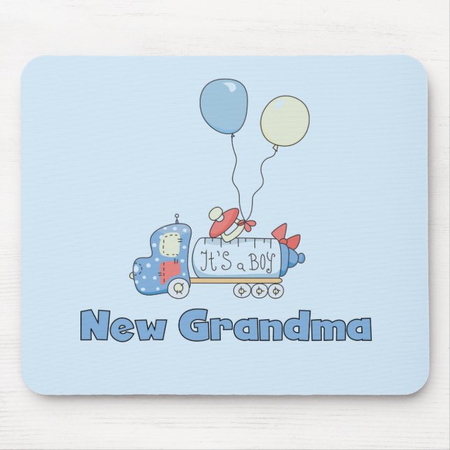 New Grandma of Boy Truck Tshirts and Gifts Mouse Pad (Front)