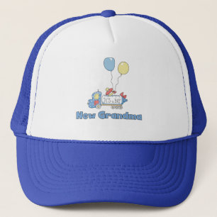 New Grandma of Boy Truck Tshirts and Gifts Trucker Hat
